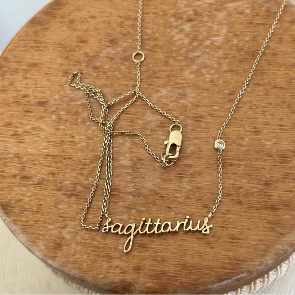 Anthropologie Gold Sagittarius Necklace - Picture 8 of 12